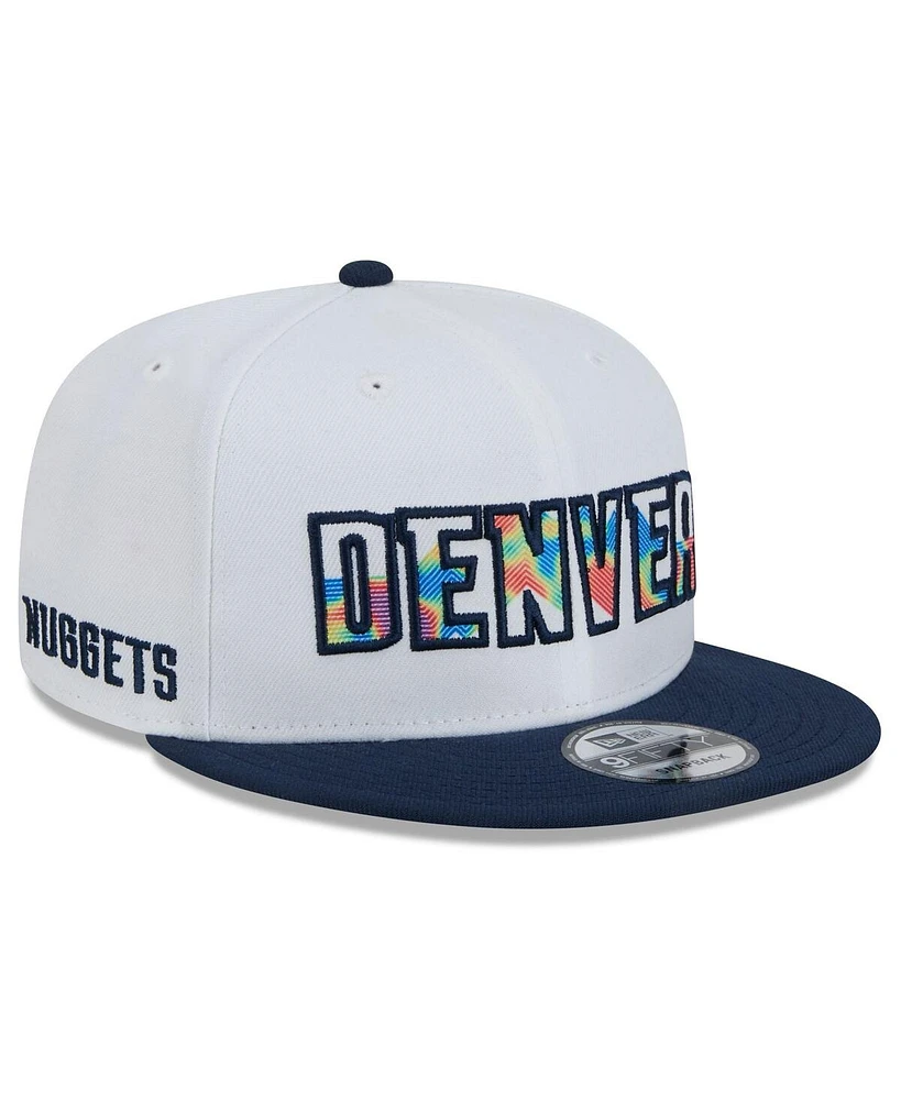 New Era Men's White Denver Nuggets 2024/25 City Edition 9FIFTY Snapback Hat