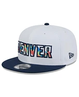 New Era Men's White Denver Nuggets 2024/25 City Edition 9FIFTY Snapback Hat