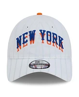 New Era Men's White New York Knicks 2024/25 City Edition 9TWENTY Adjustable Hat