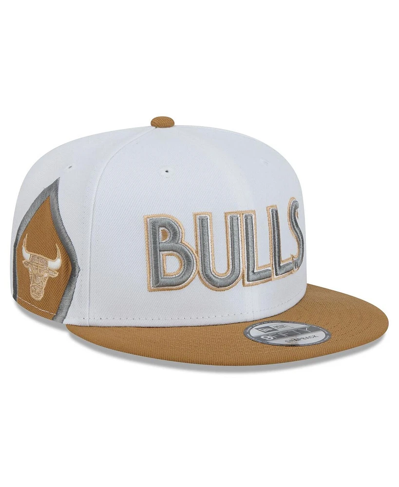 New Era Big Boys and Girls White Chicago Bulls 2024/25 City Edition 9FIFTY Snapback Hat