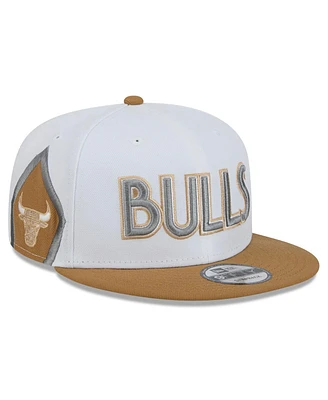 New Era Big Boys and Girls White Chicago Bulls 2024/25 City Edition 9FIFTY Snapback Hat