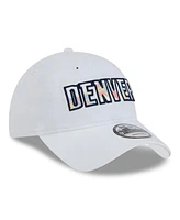 New Era Men's White Denver Nuggets 2024/25 City Edition 9TWENTY Adjustable Hat