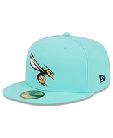 New Era Men's Turquoise Charlotte Hornets 2024/25 City Edition Alternate 59FIFTY Fitted Hat