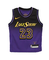 Nike Preschool LeBron James Purple Los Angeles Lakers 2024/25 Swingman Player Jersey - City Edition