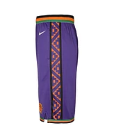 Nike Big Boys and Girls Purple Phoenix Suns 2024/25 City Edition Swingman Performance Shorts