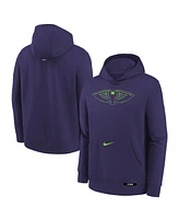 Nike Big Boys and Girls Purple New Orleans Pelicans 2024/25 City Edition Club Fleece Pullover Hoodie