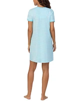 Cuddl Duds Women's Printed Short-Sleeve Sleepshirt