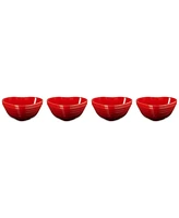 Le Creuset Stoneware Heart Mini Bowls, Set of 4