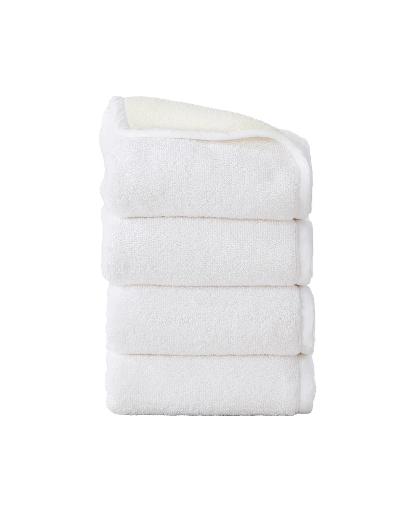 Linery & Co Linery & Co. Cotton Two-Toned 4-Pack Hand Towel Set