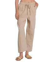 Elan Women's High-Rise Straight-Leg Drawstring Pants