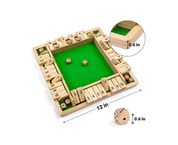 Ropoda Wooden Shut The Box Game (2-4 Players)