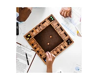 ropoda Inches 4-Way Shut The Box Dice Board Game (2-4 Players) for Kids & Adults