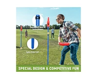 ropoda Outdoor Games - Flying Disc Game Set, Fun Bottle Drop Yard Games