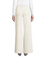 Lands' End Women's High Rise Wide Leg Corduroy Pants