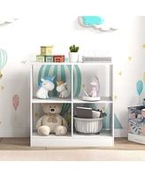 Gouun 4-Cube Kids Bookcase with Open Shelves