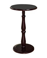 Kings Brand Furniture Dark Cherry Finish Wood Plant Stand Accent Side End Table