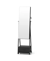 Gouun Jewelry Cabinet with Full Length Mirror