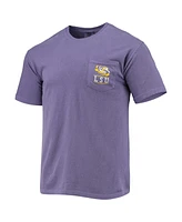 Image One Men's Purple Lsu Tigers Circle Campus Scene T-Shirt