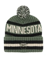 '47 Brand Men's Green Minnesota Golden Gophers Oht Military Appreciation Bering Cuffed Knit Hat with Pom