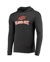 Concepts Sport Men's Orange/Heather Charcoal Oklahoma State Cowboys Meter Long Sleeve Hoodie T-Shirt Jogger Pajama Set