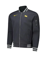 Nike Men's Anthracite Pitt Panthers Full-Zip Bomber Jacket