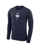 Nike Men's Navy UConn Huskies Basketball Shootaround Long Sleeve T-Shirt