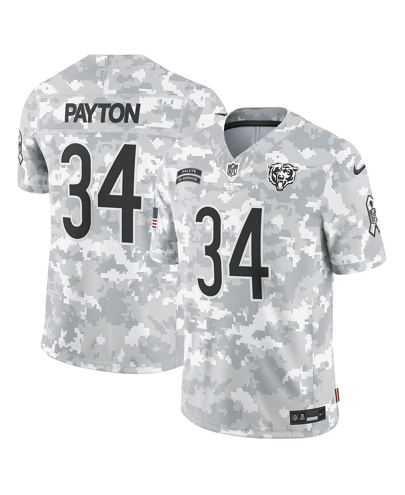 Nike Men's Walter Payton Arctic Camo Chicago Bears 2024 Salute to Service Retired Player Limited Jersey