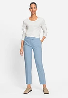 Olsen Women's Lisa Fit Straight Leg Solid Trouser