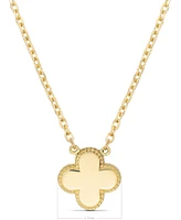 Devata Clover Chain Necklace in 14K Gold, 16 in adj to 18 in