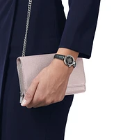 Tissot Women's Swiss Desir Black Leather Strap Watch 28mm