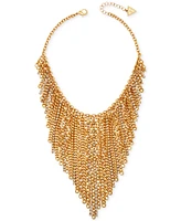 Guess Gold-Tone Multi Chain Bib Necklace, 16" + 2" extender