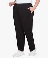 Alfred Dunner Plus French Quarter Soft Brushed Knit Average Length Pants