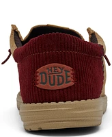 Hey Dude Men's Wally Corduroy Casual Moccasin Sneakers from Finish Line