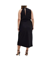 City Chic Plus Limelight Halter Dress