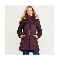 Lands' End Women's Plus Insulated Cozy Fleece Lined Winter Coat