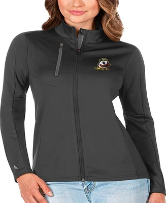 Antigua Women's Graphite/Silver Oregon Ducks Generation Full-Zip Jacket