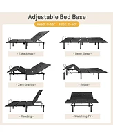 Gouun Ergonomic Adjustable Bed Base with Head and Foot Incline