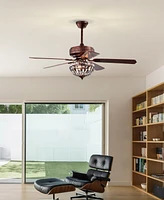 Home Accessories 52" Violette 3-Light Indoor Ceiling Fan with Light Kit and Remote