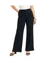 June + Vie Plus Curvie Fit Wide-Leg Jeans