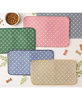 Bone Dry Trellis Print Pet Mat