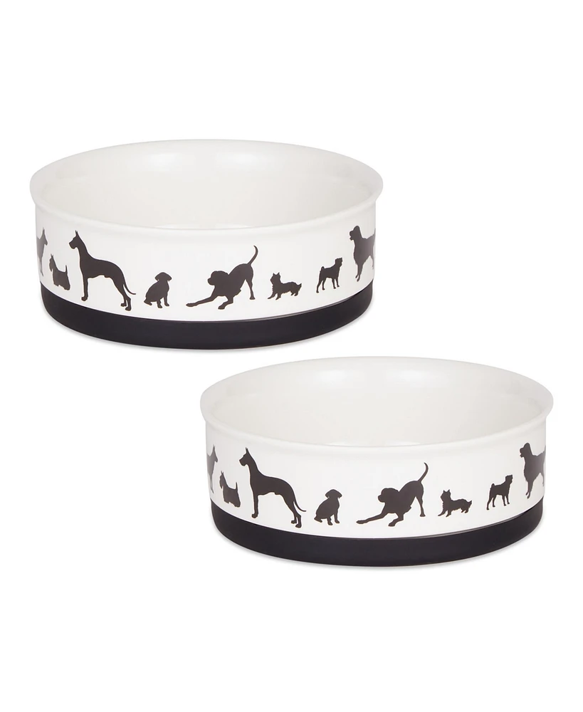 Bone Dry Dog Show Pet Bowl Set/2