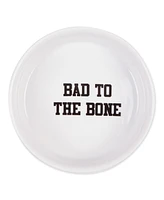 Bone Dry Bad to the Bone Pet Bowl Set/2