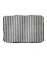 Bone Dry Gray Stripe Cage Mat