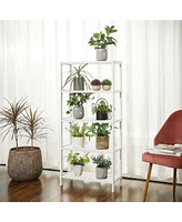 Slickblue 5-Tier Multifunctional Storage Shelf, Shelving Unit for Entryway, Bathroom, Living Room, Balcony & Kitchen