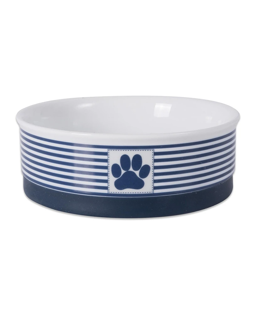 Bone Dry Paw Patch Stripe Single Pet Bowl