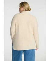 Eloquii Elements Women's Plus Size Turtleneck Sweater