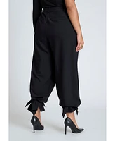 Eloquii Plus Ankle Tie Trouser