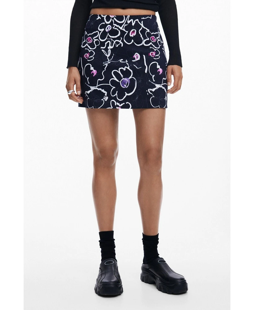 Desigual Women's Floral miniskirt