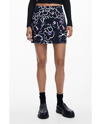 Desigual Women's Floral miniskirt