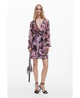 Desigual Women's Flowy orchid dress